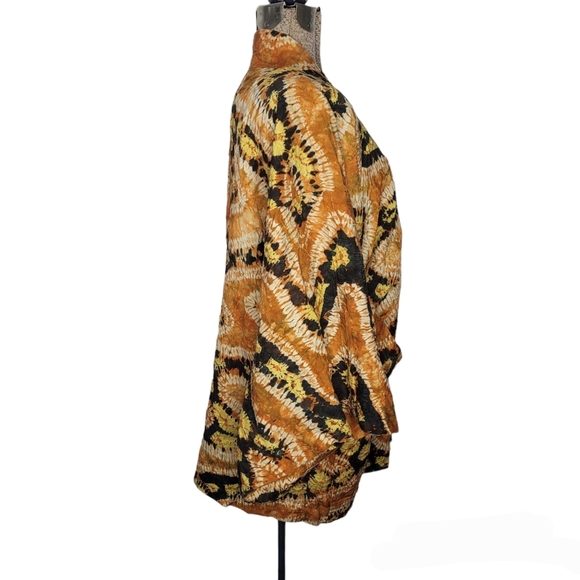 Handmade orange kimono jacket - Picture 3 of 11